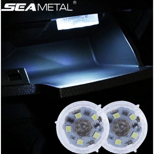 LED Ambient Light Interior Lighting Car Atmosphere Lamps for Armrest Box Trunk Switch Touch Control Wireless Mini LED Foot Lamp