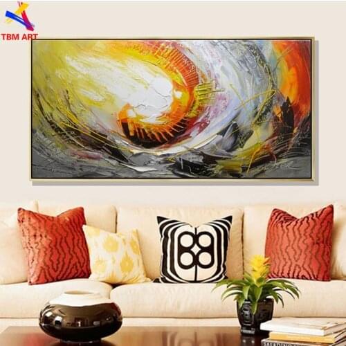 Textured Golden Line Picture Hand painted Modern Abstract Oil Painting on Canvas for Living Room Home Decoration Art Gift SL033
