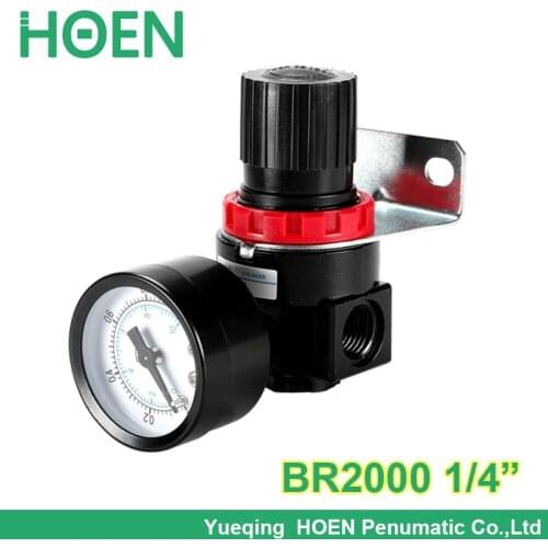 High quality Air compressor pressure regulator Airtac type control pneumatic BR2000 1/4" Port size air treatment units