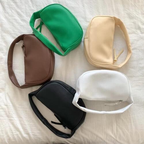 2021 New Zipper Womens Bag Top Handle Handbags High Quality PU Leather Baguette Bag Designer Small Shoulder Bags Whole Sale