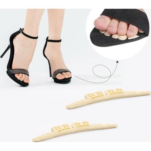 1 Pair Fashion Women Soft Ripple Anti-Skid Pad High Heels Stop Slip Cushion Insoles Metatarsal Support Insert Pad Foot Care 2020