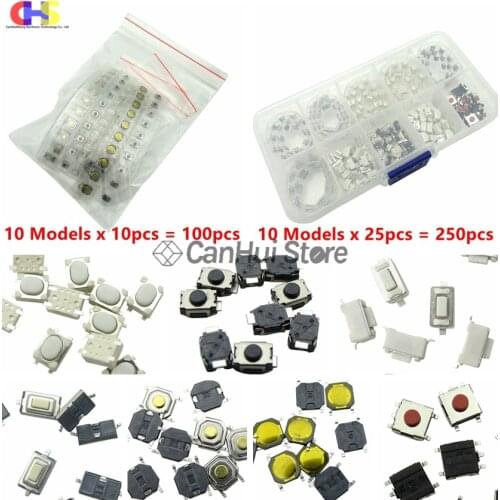 100pcs Car Remote Control Key Touch Switches Buttons Touch Key Component Package For Hyundai,Nissan,Honda,VW,Toyota,Kia,Peugeot