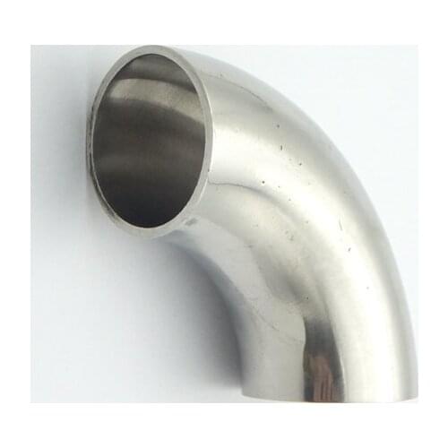 2" 51mm OD 304 Stainless Steel Sanitary Weld 90 Degree Elbow Pipe Fitting For Home Brew Homebrew Wine Beer Brewing
