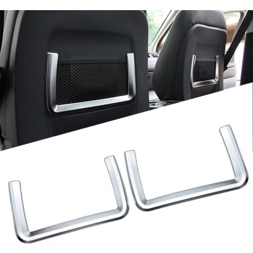 2 Pcs ABS Chrome Rear Row Seat Net Frame Cover Trim For Land Rover Discovery Sport 2015 2016 2017 Car Accessories