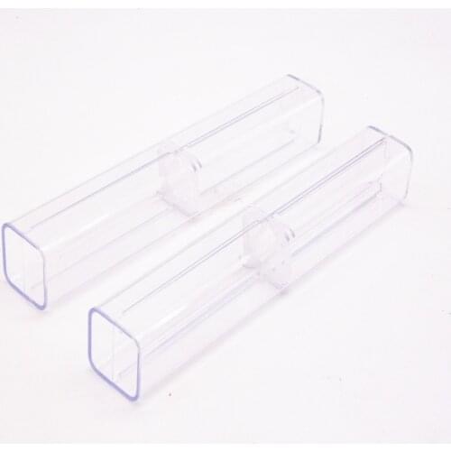 2pcs Transparent pen box high quality pencil Cases Bags Pen Box