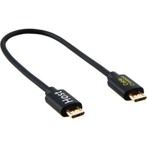 20cm high quality gold-plated dual-head micro usb male-to-male data cable suitable for Huawei Meizu camera Bluetooth headset