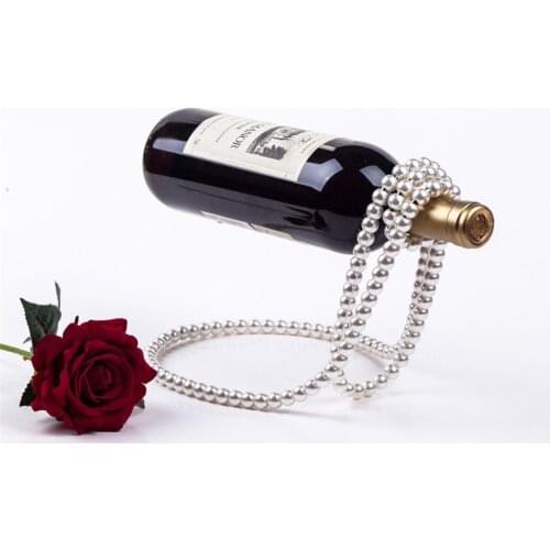 Magic 3D Metal Pearl Whiskey Rack Stainless Steel Wine Holder Bracket Stand Home Decoration Bars Accessories Table Decoration