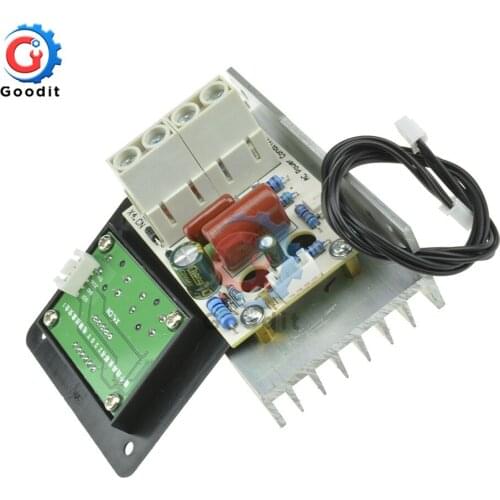 AC 220V 10000W Motor Speed Controller High Power SCR Voltage Regulator Dimmer Switch Speed Control Thermostat+Digital Meter