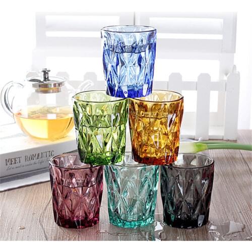 Water Glass for Juice Beer Tea Milk Wine Drinking Drinkware sets 4 pcs 240 ml for Cold Drink Glasses Family and Friends Party