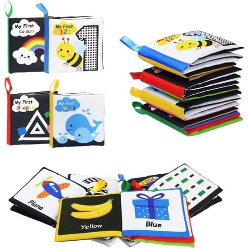 English Early Learning Baby Sound Paper Cloth Book Enlightenment Cognitive Toys
