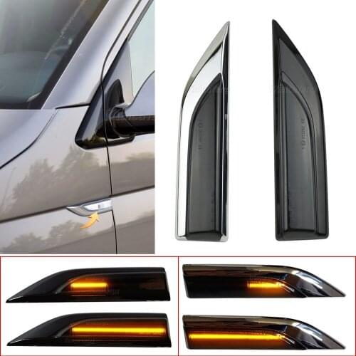 For VW Transporter T6 Multivan Caddy MK4 2015-2019 LED Dynamic Side Marker Turn Signal Light Sequential Repeater Lamp