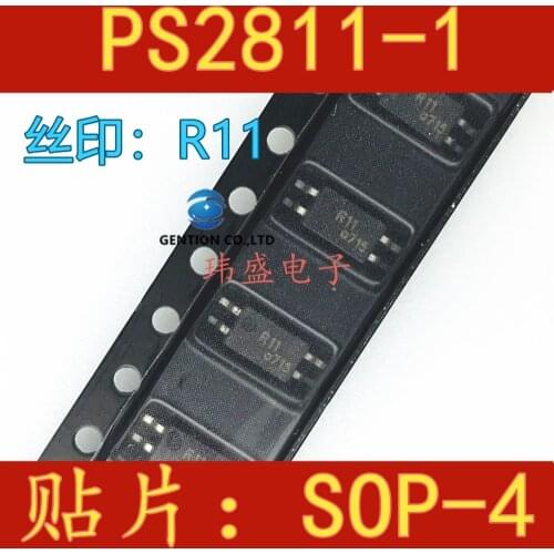 20PCS PS2811 silk screen R11 SOP4 PS2811-1 foot photoelectric coupler in stock 100% new and original