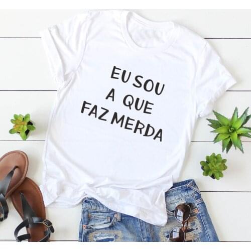 Fashion Spanish Letter Print T-shirt camisetas de mujer Casual Cotton Women Tshirt top ropa mujer