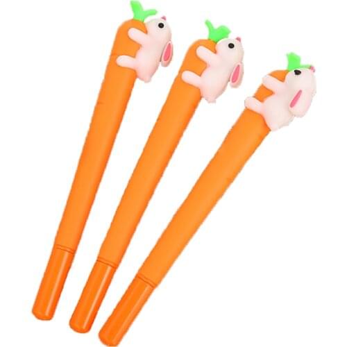 Kawaii Rabbit Soft Gel Pen Cute Creative Cartoon Student Learning Bullet Journal Office School Supplies Promotional Stationery