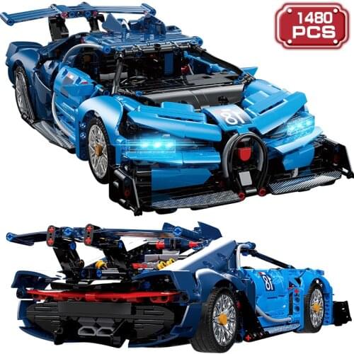 High-tech 1480pcs Famous Racing Car Building Blocks Expert Super Sports Vehicle DIY Bricks Enlighten Toys for Boys Gifts
