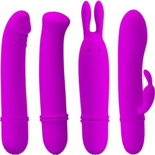 Powerful 10 Frequency Silicone Rabbit G-spot Vibrator Clitoris Stimulation Mini Dildo Vibrator for Women Sex Toys Adult Game