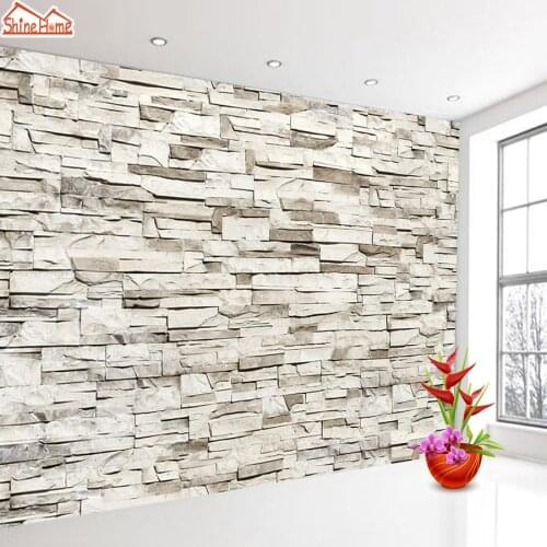 Brick Stone 3d Photo Wallpapers Wall Papers Home Decor Wallpaper for Living Room Contact Peel and Stick Walls Paper Murals Rolls