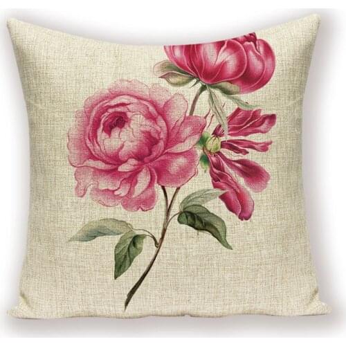 Spring Pillow Cases Farmhouse Home Decor Pillows Vintage Decorative 45 X 45 Cm Throw Pillow Covers Linen Sofa Cushions Cover