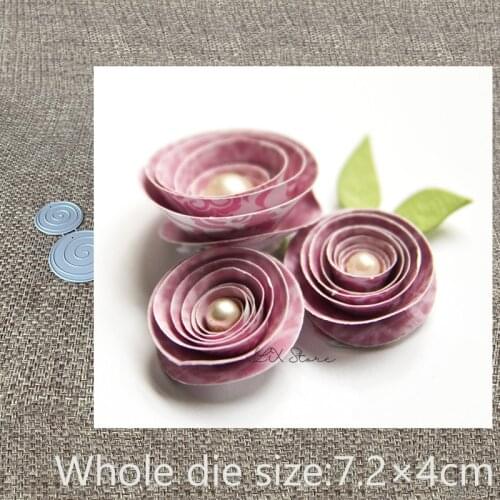 New Design Craft Metal Cutting Die die cuts 2pcs roll flowers decoration scrapbook Album Paper Card Craft Embossing die cuts