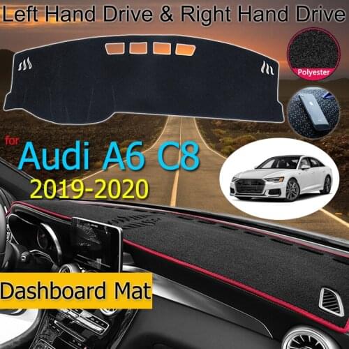 For Audi A6 C8 2019 2020 4K Anti-Slip Mat Dashboard Cover Pad Sunshade Dashmat Protect Carpet Anti-UV Car Accessories S-line Rug