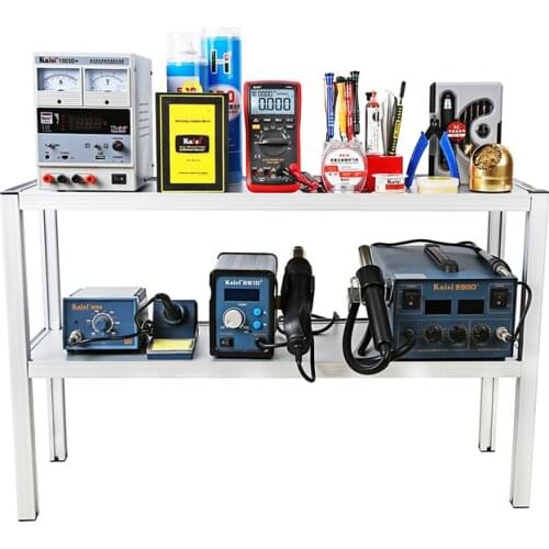 Aluminum alloy electronic work frame maintenance workbench double-layer combined experimental operation for all repair tools