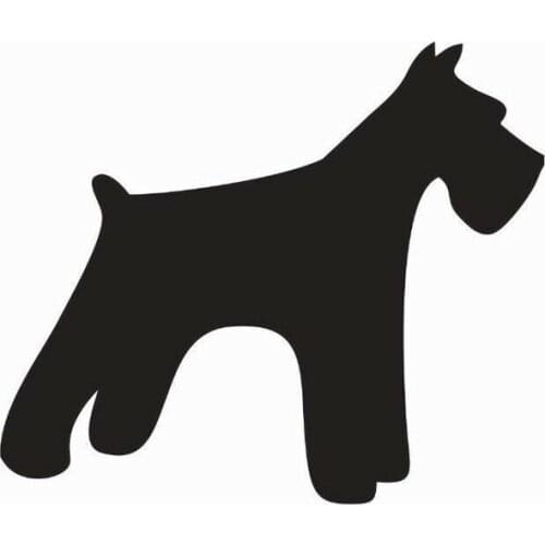 Schnauzer Dog Animal Vinyl Die Cut Car Laptop Kids Nursery Home Decor Decal Sticker 20 Colours Choose