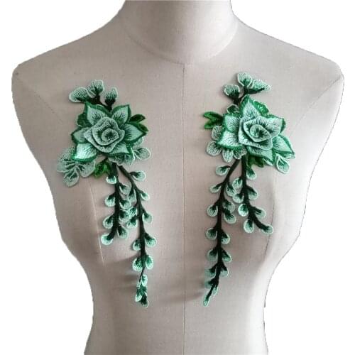 Sewing Shoes Flower Lace Collar Embroidery Neckline Applique DIY Cheongsam Accessories Craft Supplies Decoration Scrapbook