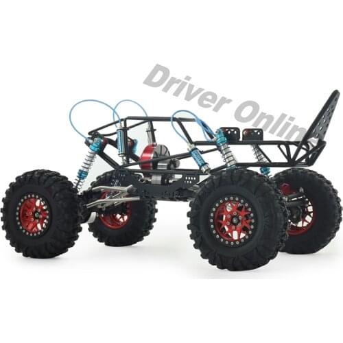 1/10 Tube frame RC Car Chassis Kit With Wheels CNC Axle Stainless Steel Transmission Shaft Tunable oil Pressure Shocks