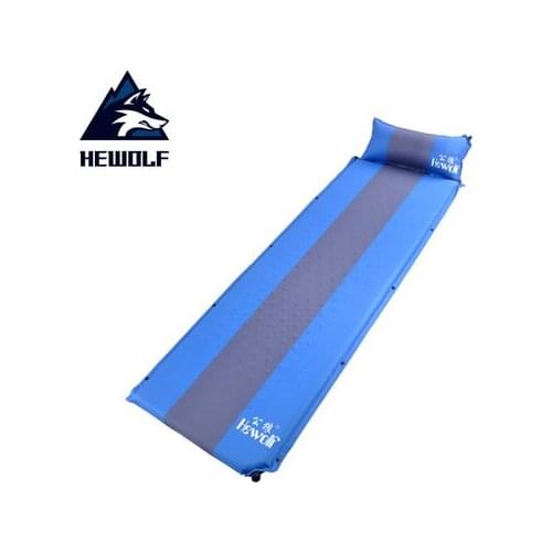 Hewolf outdoor camping tent mat 4CM thickened widened single nap pad automatic inflatable cushion