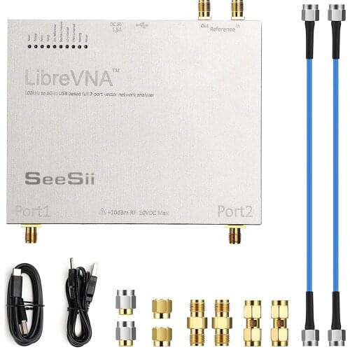 Upgraded Version LibreVNA 100kHz-6GHz Vector Network Analyzer SEESII Profesional NanoVNA Antenna Analyzer USB Based Full 2-Port
