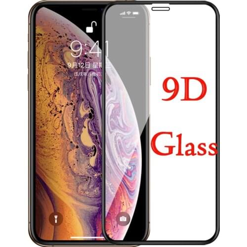 9D Tempered Glass for iPhone XR X Xs Max 5 6 6S Plus Screen Protector For iPhone 13 12 Pro Max Mini Protective Glass Cover