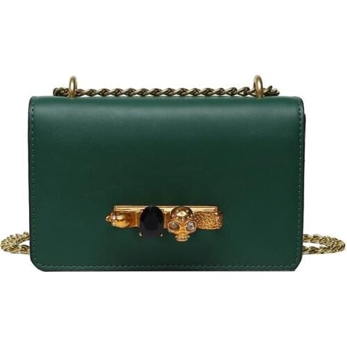 New Luxury Handbags Women Bags Causal Designer Crossbody Bags for Women Simple PU Leather Messenger Bag Solid Shoulder Chain Bag