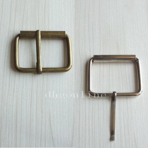 100 PCS 1" 25mm Single Prong Roller Buckles for leather Belt Strap Nickle or Bronze