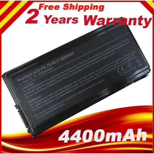 5200mAh Battery for Asus F5 F55 F5R F5V Pro55 Pro58 X50 X59 X59S X5R 70NLF1B2000Y A32-F5