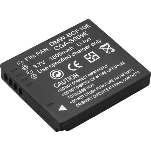 Probty DMW-BCF10E DMW BCF10e Camera Battery for Panasonic DMC-FS12 FS15 FS25 FS4 FS42 FS6 FS7 FX40 FX48 FX550 FX580 FX68 FH1 TS3