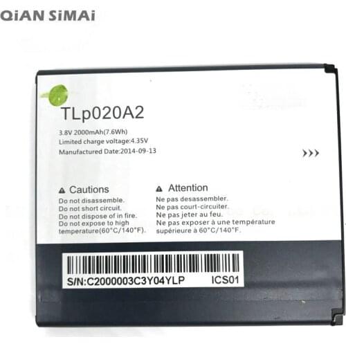 1pcs High Quality TLp020A2 2000mAh battery For Alcatel One Touch Pop Star LTE A845L / POP S3 OT5050 5050X phone