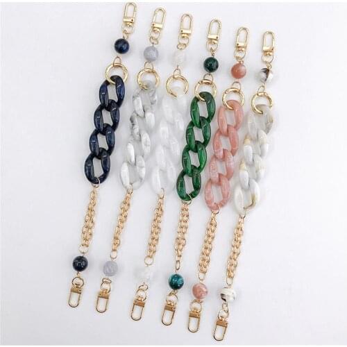 Acrylic Double Chain Portable Chain Diy Jewelry Accessories Retro Chain Mobile Phone Case Accessories