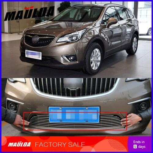 Car accessories 1 Pieces Aluminum alloy car front grille racing grills grill cover trim for ENVISION 2015