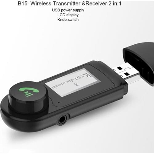 B15 Wireless Audio Receiving And Transmitting Two-in-one Wireless Durable Adapter With Microphone For Calls