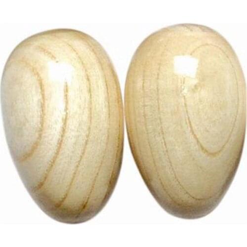 Freeship 2pc children kids natural Wood samll egg maracas percussion rattle shaker musical instrument toy music early education