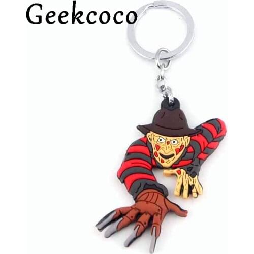 Horror punk Personalized Hip Hop keychains Chaveiro Keyring Souvenirs For Men Women Gift Car Key J0583
