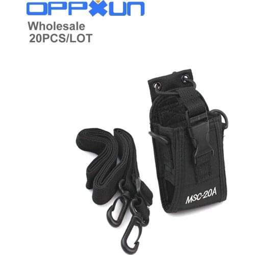 OPPXUN walkie talkie case MSC-20A Holder Pouch Bag For Kenwood BaoFeng UV-5R UV-5RA UV-5RB UV-5RC UV-B5 UV-B6 BF-888S Radio Case