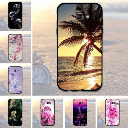 Cover for Samsung Galaxy A7 2017 Cases Soft TPU Phone Bags for Samsung A720f A720 SM-A720 Case Print Coque for Samsung A7 2017