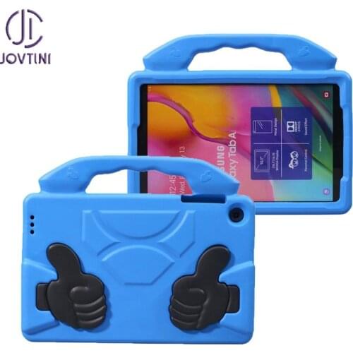 Kids Case For Samsung Galaxy Tab A 10.1 2019 T510 T515 SM-T510 SM-T515 10.1 inch EVA Shockproof Thumb Stand Tablet Cover