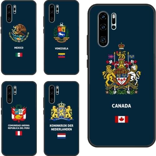 Greece Poland Venezuela Flag For Huawei P30 P40 Lite P20 Pro P Smart Z 2019 Nova 5T Honor 10 X Lite 10i 9S 8X 9X Case
