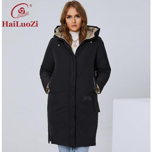 Женские длинные пуховики HaiLuoZi China At AliExpress