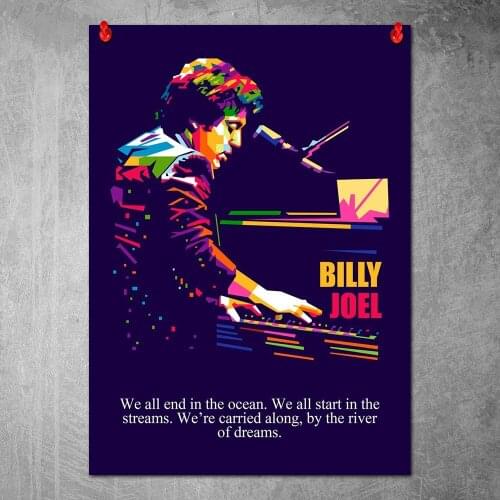Canvas Poster Billy Joel Wall Art Painting Posters and Prints Wall Pictures for Home Decor No Frame