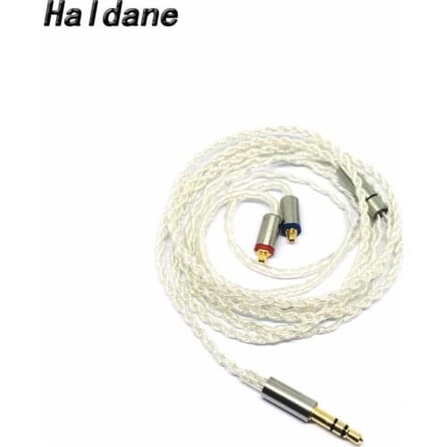 Free Shipping Haldane 3.5mm HIFI Earphone Cable Single Crystal Copper MMCX Audio Cable Replacement For SE846 SE535 SE315 UE900