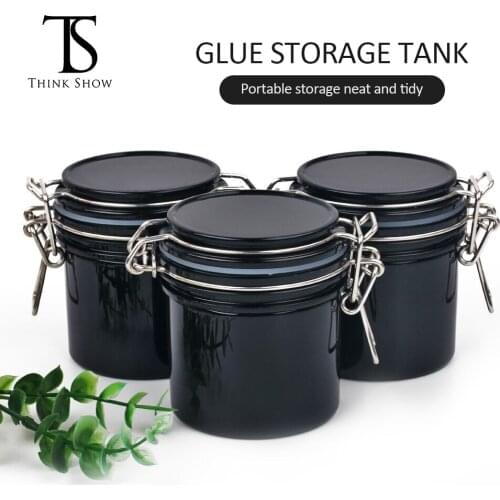 ThinkShow Eyelash Glue Storage Container Activated Carbon Sealed Storage Tank Convenient Adhesive Stand Make Up Tools