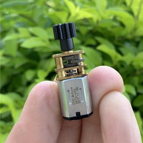 Micro N20 Full Metal Gearbox Gear Motor DC 3V-6V 5V 58RPM Slow Speed D-shaft DIY Robot Car